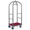 Luggage Trolley Hotel Chrome 79X59X189 Red Carpet